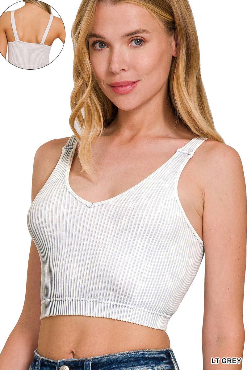 42POPS - Vendita all'ingrosso Canotta - Donna - .42POPS Premium Lavato Senza Cuciture Canotta a Coste44