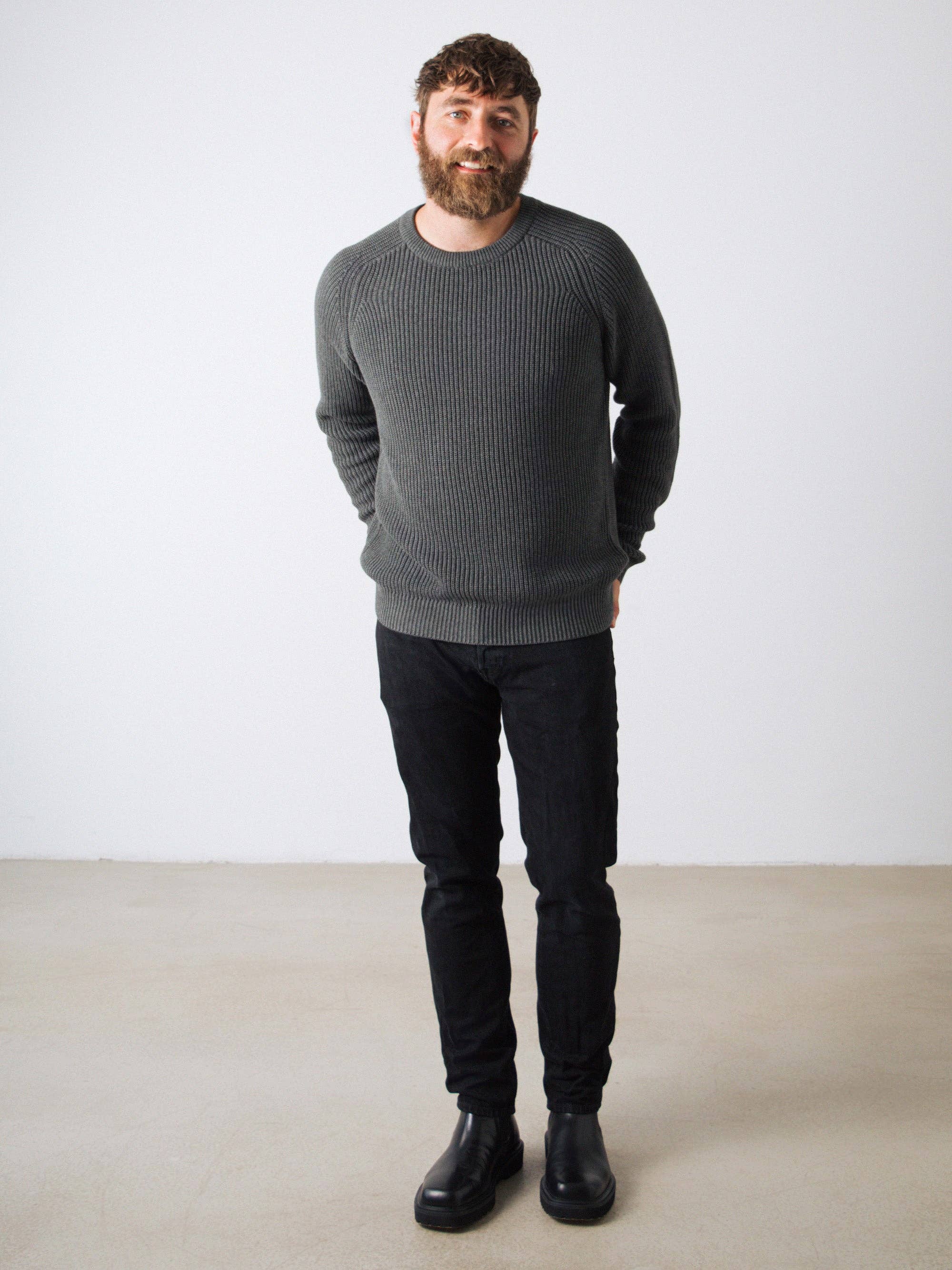Honest Basics - Wholesale Knit Sweater - Men's - Heavy Knit Jumper Men22