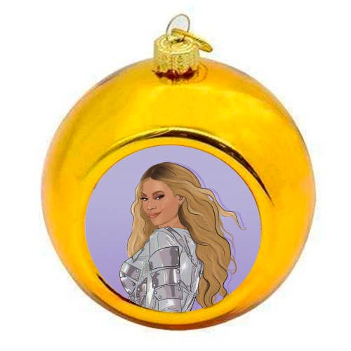 ART WOW - Wholesale Ornament - Christmas Baubles 'Renaissance Beyoncé'
