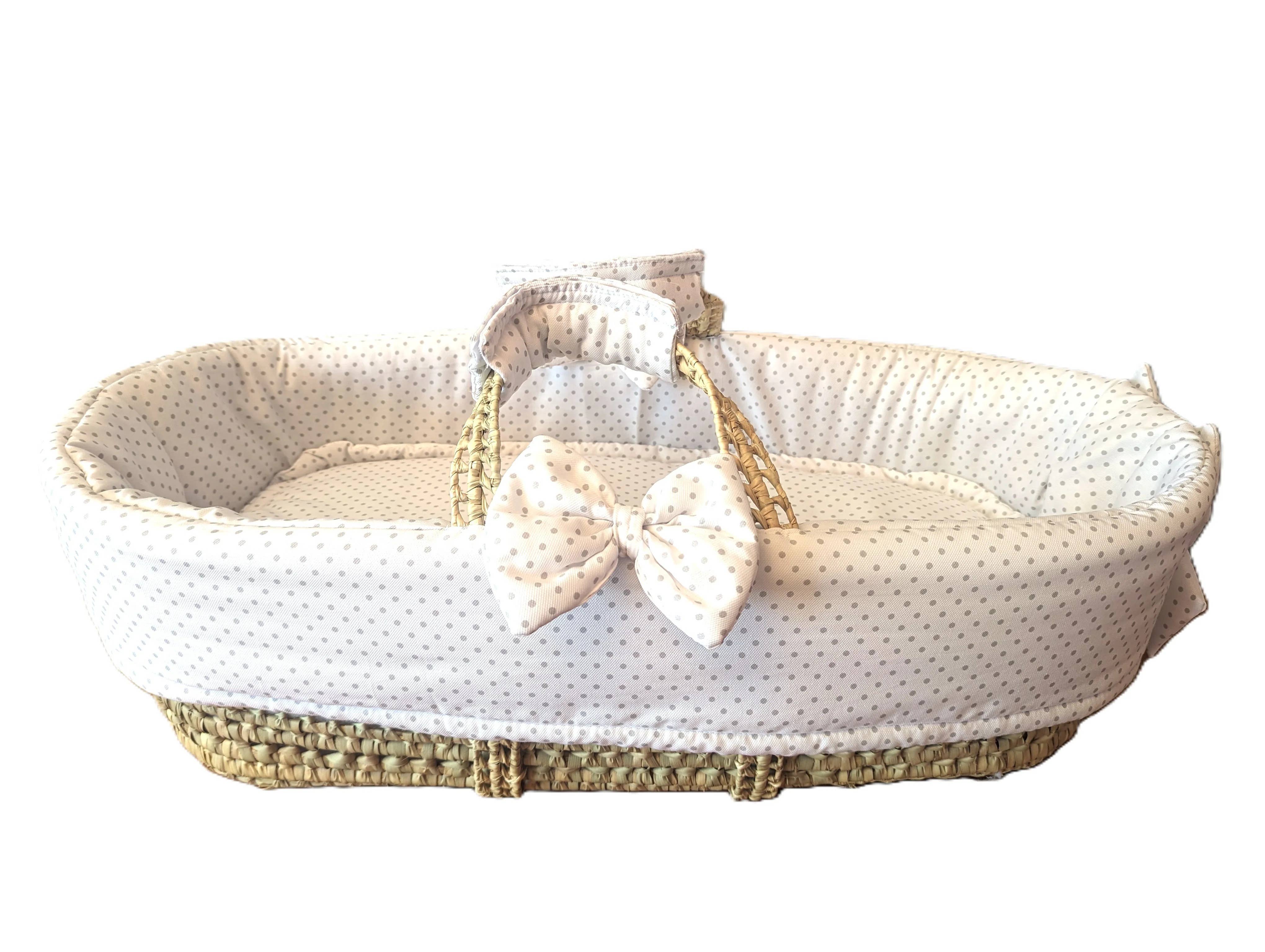 High crafty - Wholesale Bassinet - Baby - Palm Moses Basket for Babies 0–6 Months – Handwoven Natural 7