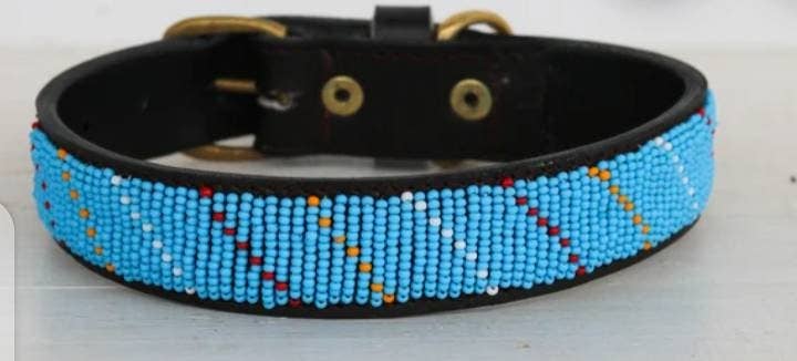 Delight merchants - Wholesale Pet Collar - Dog - Handmade Beaded Leather Maasai Dog Collar with Free Shipping0