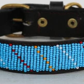 Delight merchants - Wholesale Pet Collar - Dog - Handmade Beaded Leather Maasai Dog Collar with Free Shipping0