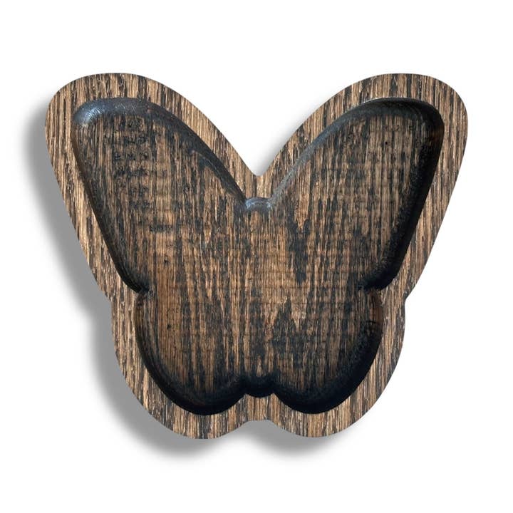 Cuenco de Madera en Forma de Mariposa, Cuenco Decorativo de Madera Caprichoso para venta al por mayor de Third Eye Creation Company