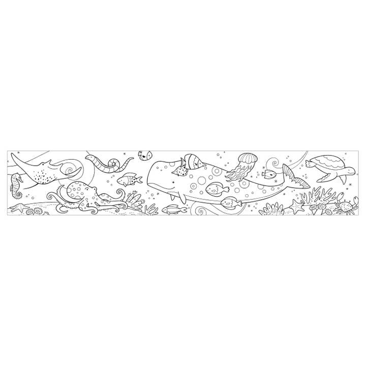 Chronicle Books - Wholesale Coloring Book - Kids & Baby - Under The Sea Mini Coloring Roll