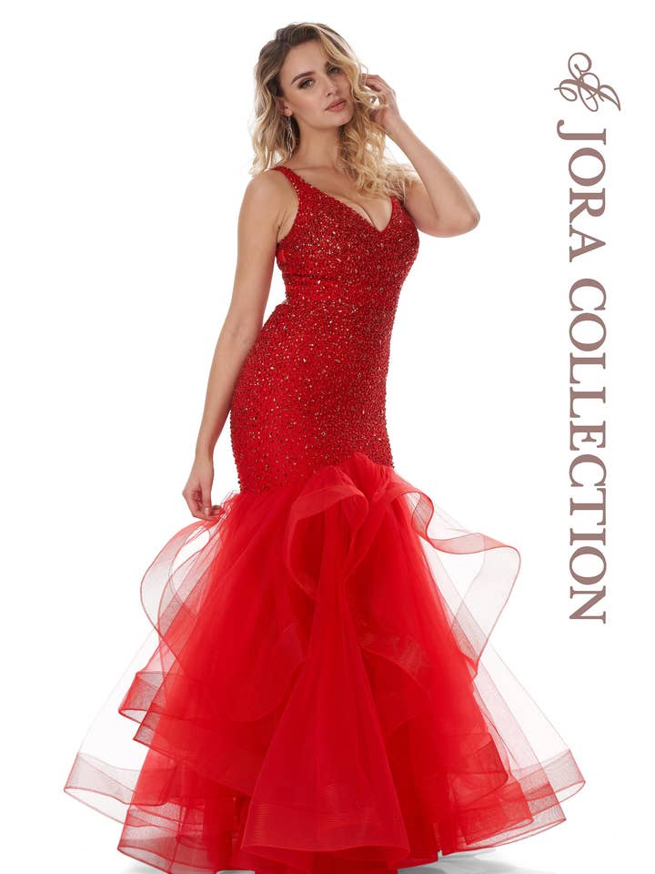 G14136 RED for wholesale by Jora Collections