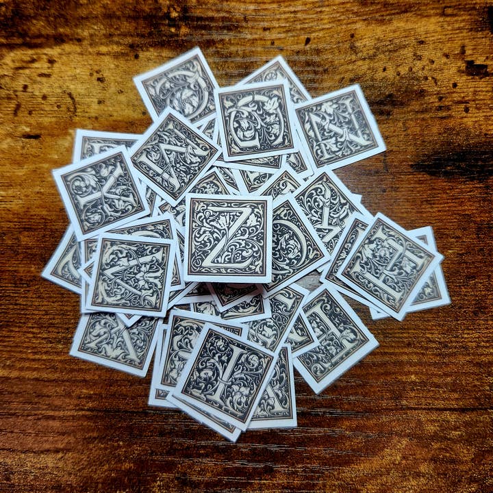 Vintage Alphabet Stickers for wholesale by Rose Paperie