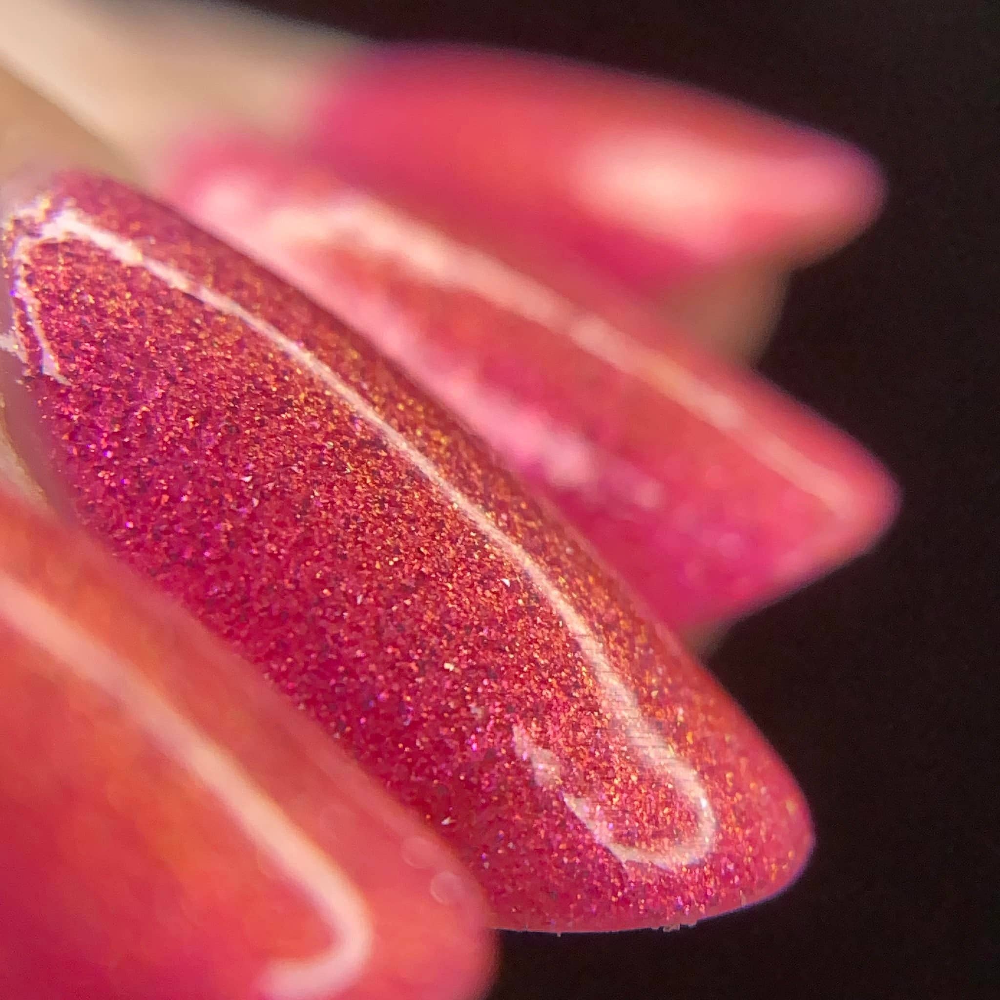 Atomic Polish - Wholesale Nail Polish - Glucose Pink Nail Polish with Silver Glitter16