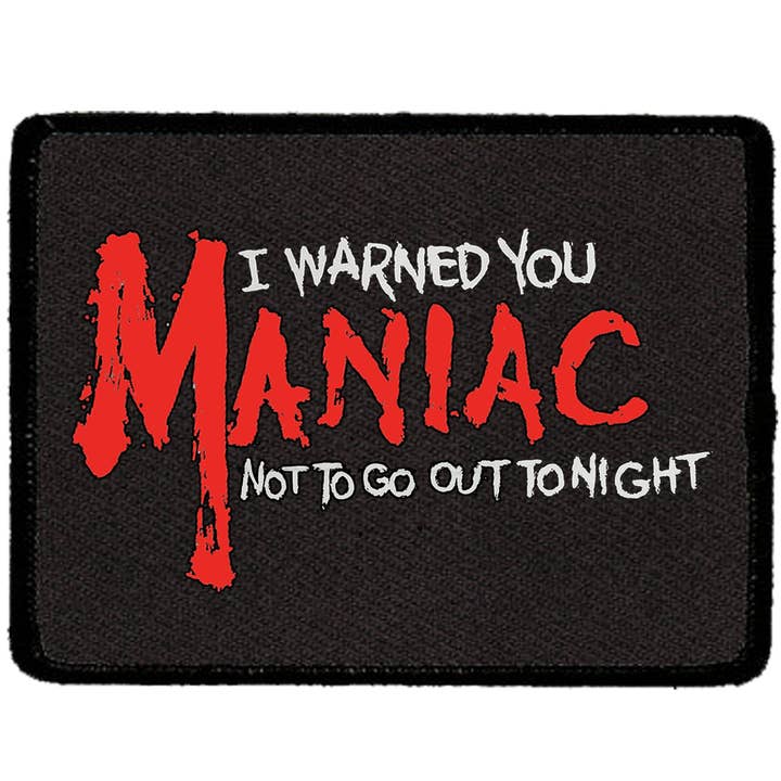 Patch de lettrage maniaque pour la vente par Inked Up Merch