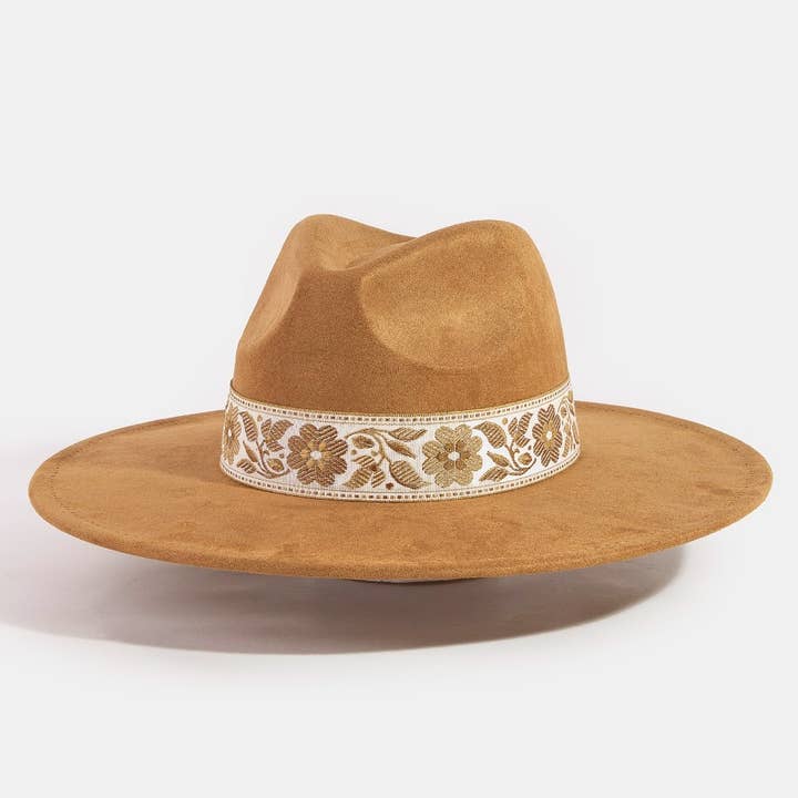 Collections by Fame Accessories - Wholesale Fedora - Women's - Flower Ribbon Bow Fedora Hat2