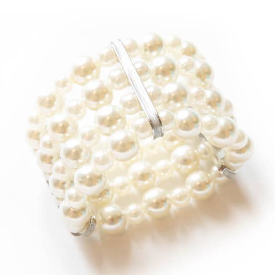 Pearl Cuff Napkin Rings - Pearl for wholesale on Faire0