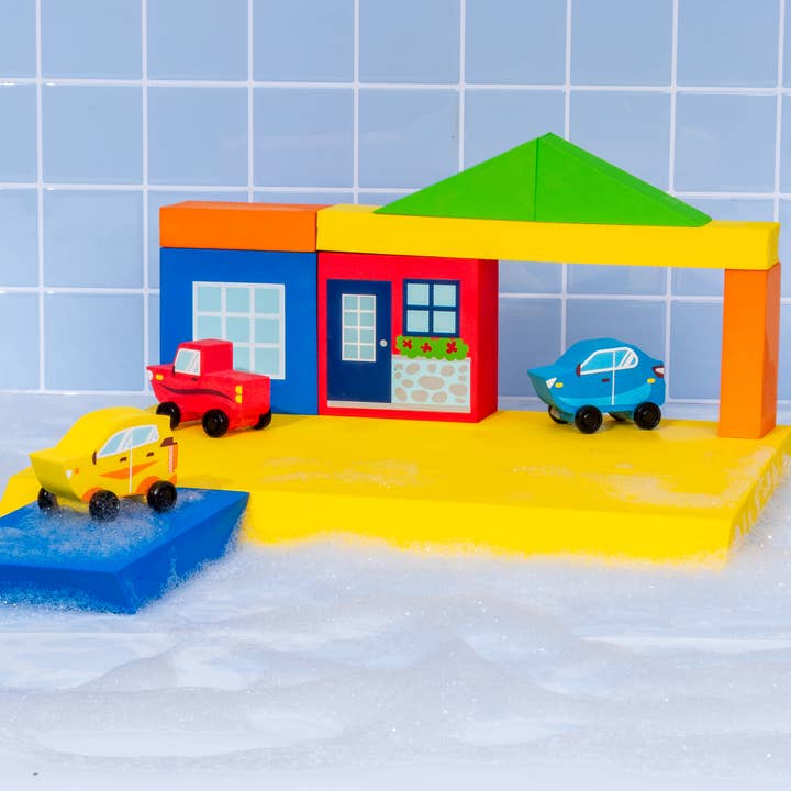 Just Think Toys - Wholesale Building Set - Kids - BathBlocks Floating Cars Set - New!6