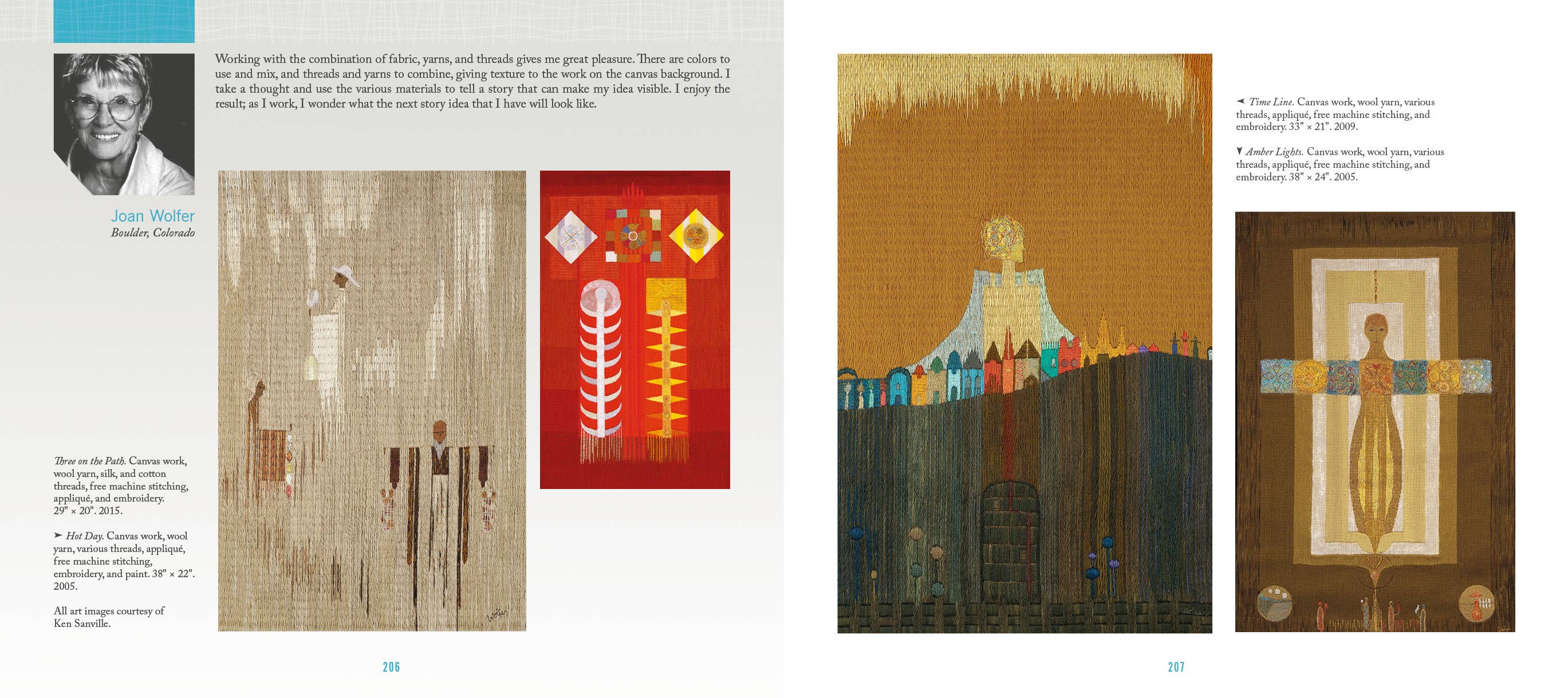 Schiffer Publishing - Wholesale Display Book - Artistry in Fiber Vol. 1: Wall Art7