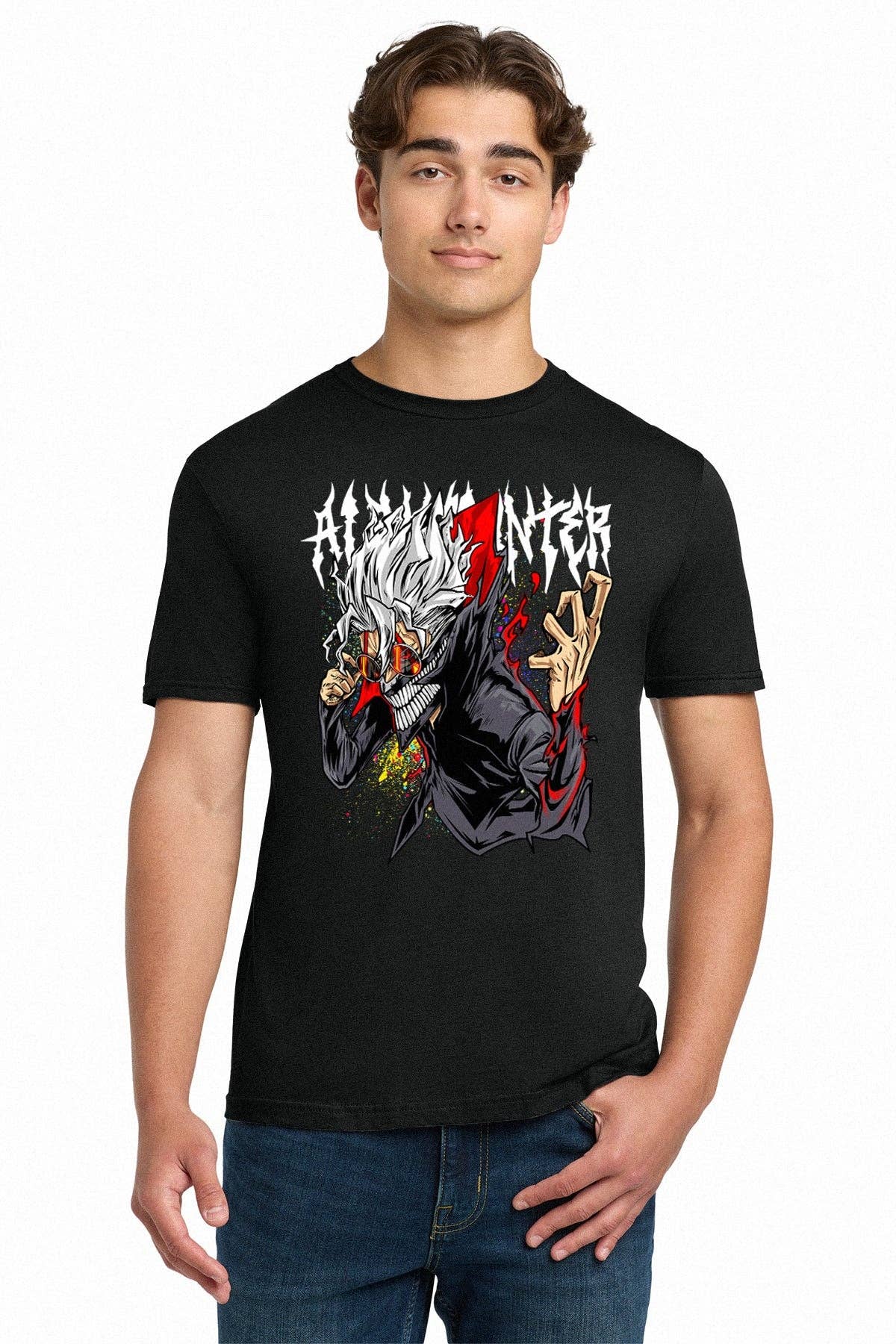 Fundom - Wholesale T-Shirt (Graphic) - Unisex - Dan Da Dan Evil Eyes Horror Shirt Adult Unisex T-Shirt1