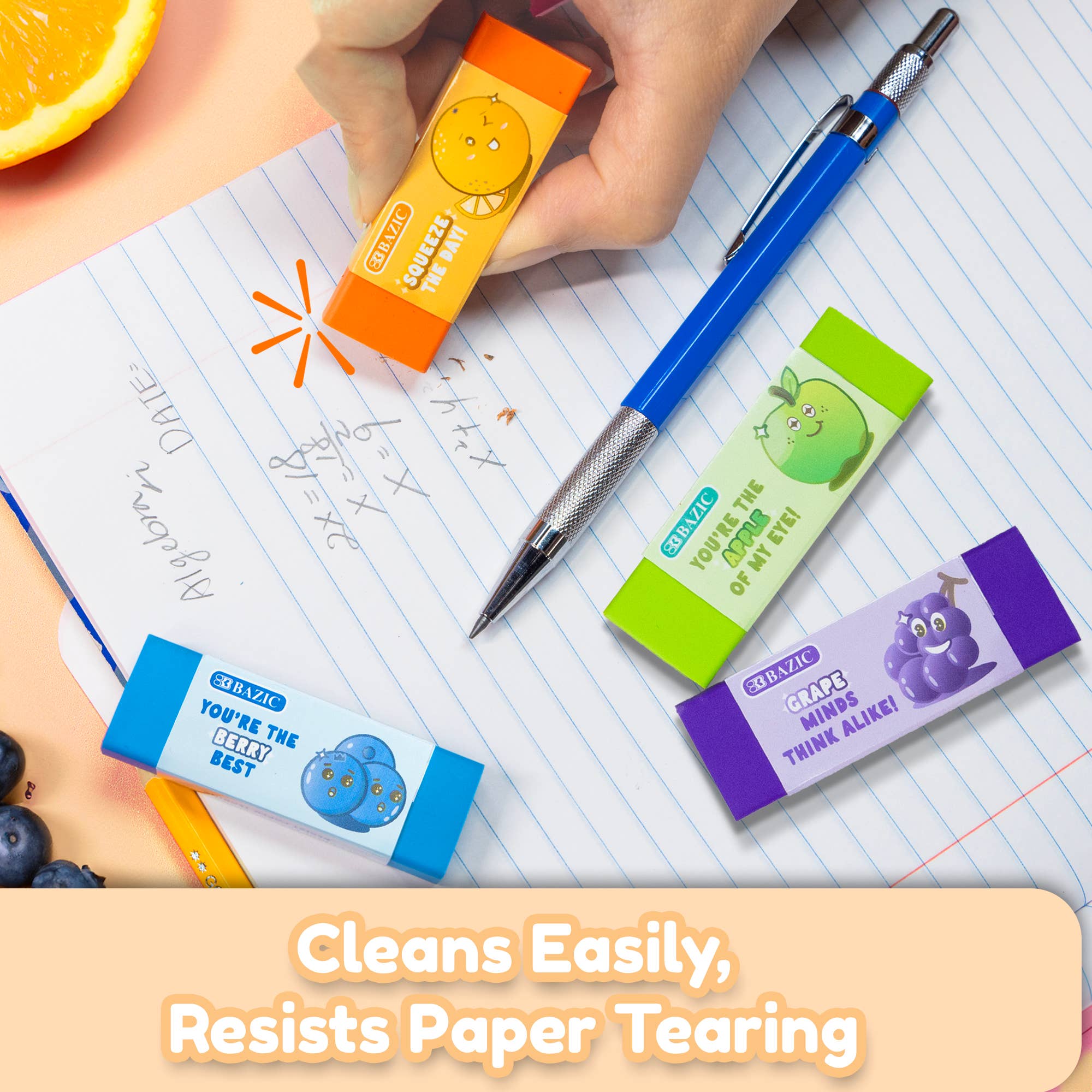 BAZIC Products - Wholesale Eraser - Scented Eraser (5/Pack)3