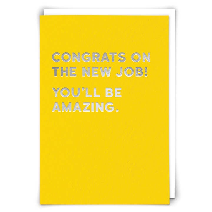 New Job Greeting Card for wholesale by Redback Cards - ALL duties and tariffs paid