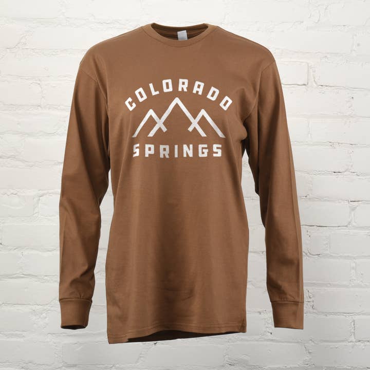 Classic State - Wholesale Screen Printed T-Shirt - Unisex - Colorado Springs MTNS Unisex Long Sleeve Tee2