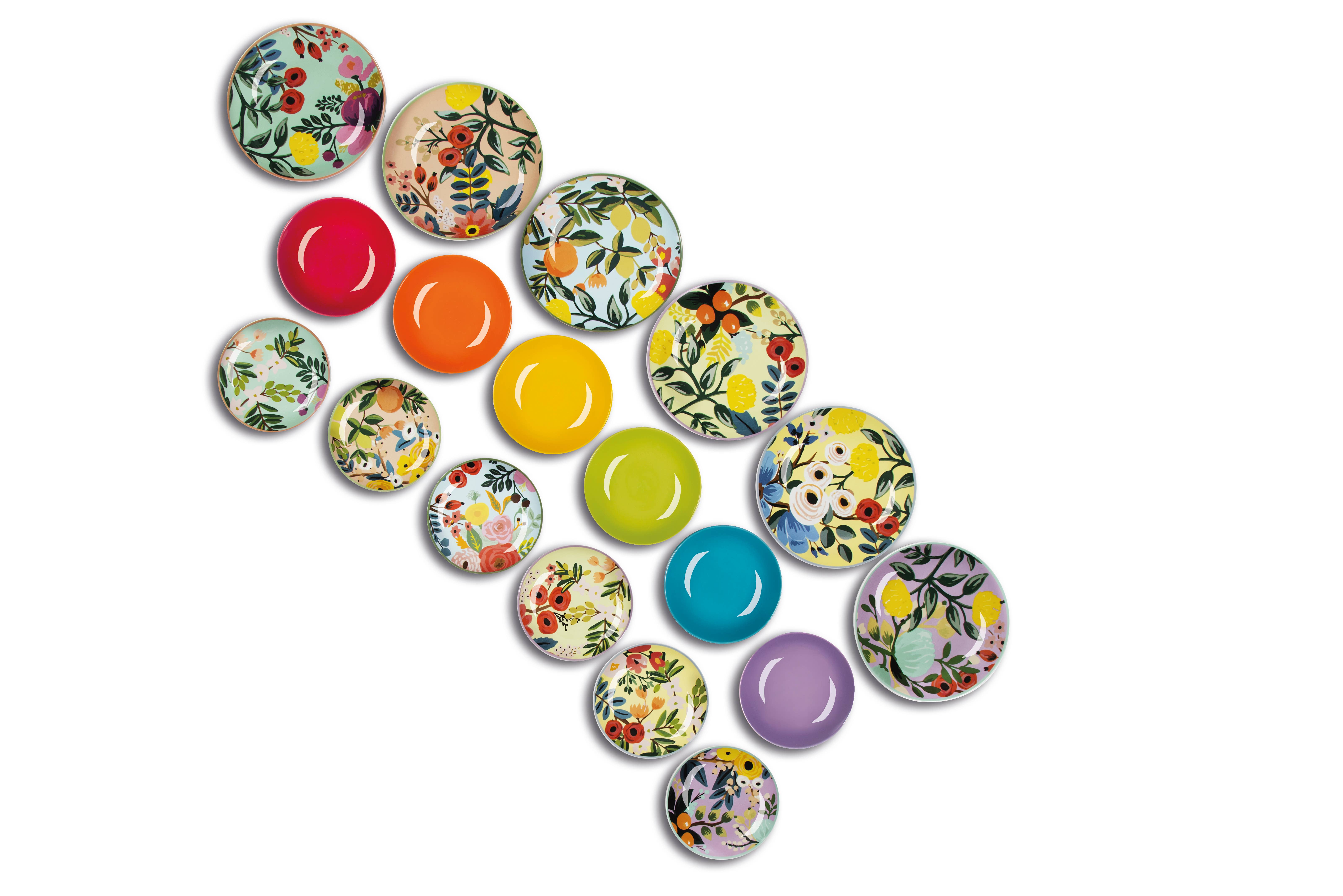 multicolour 18-Piece Dinnerware Set Frida Flowers for wholesale on Faire1