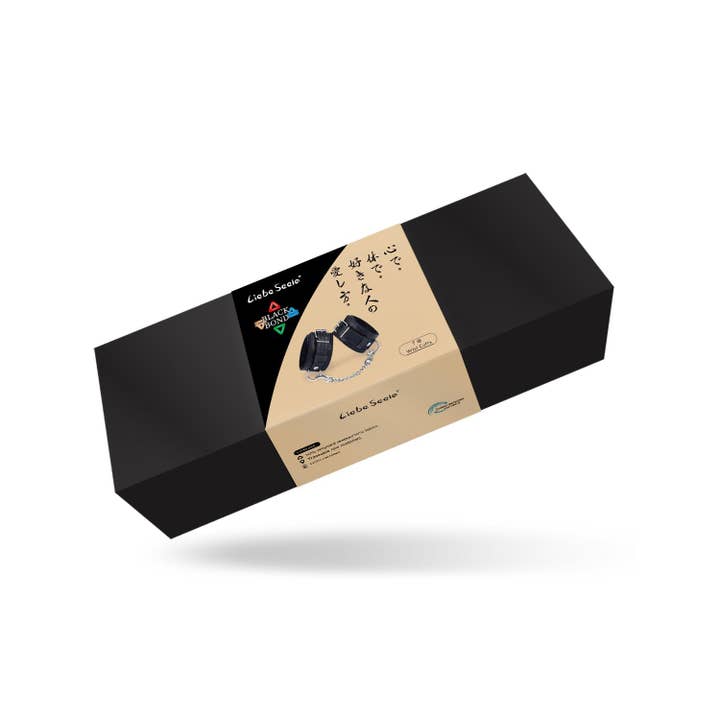 Liebe Seele - Wholesale Sex Toy - Black Bond Wrist Cuffs with Soft Lining