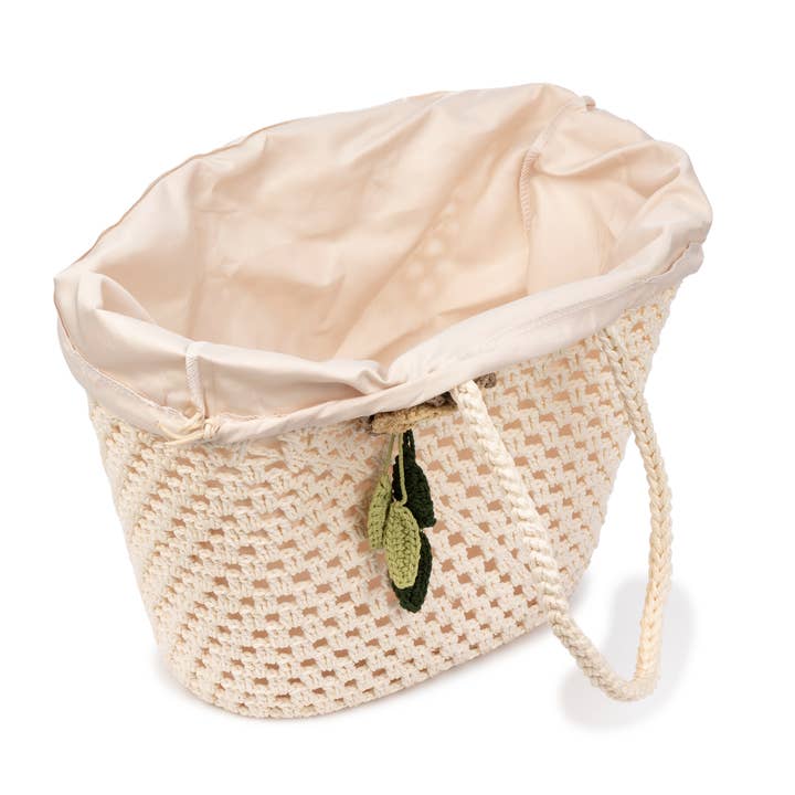 FIRENZE ARTEGIANI - Wholesale Beach Bag - Zeccone women's shoulder bag. Made of cotton, with tassel.3