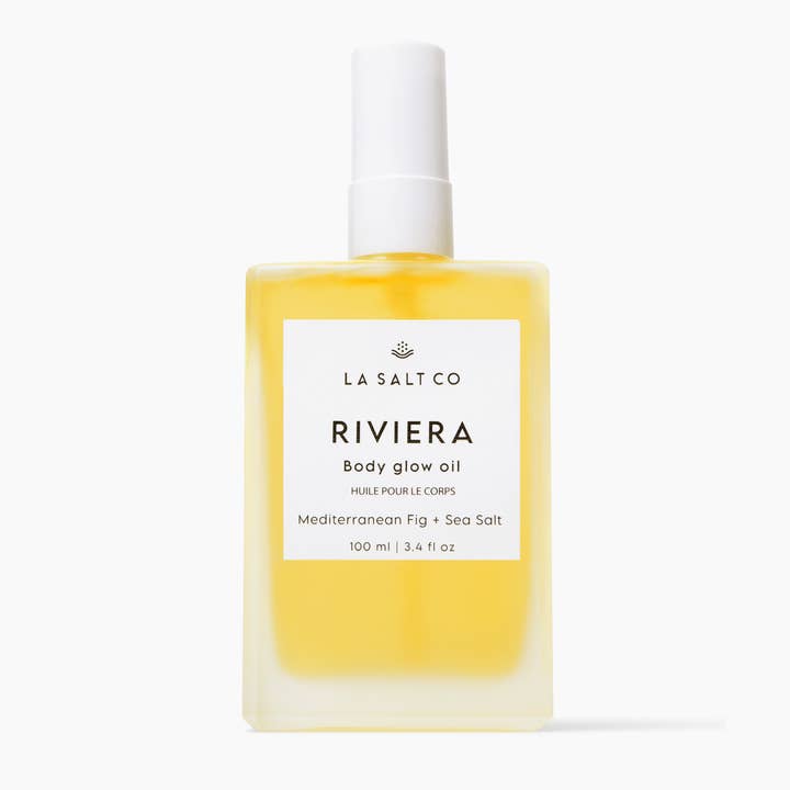 Riviera Body Glow Oil for wholesale by Los Angeles Salt Company