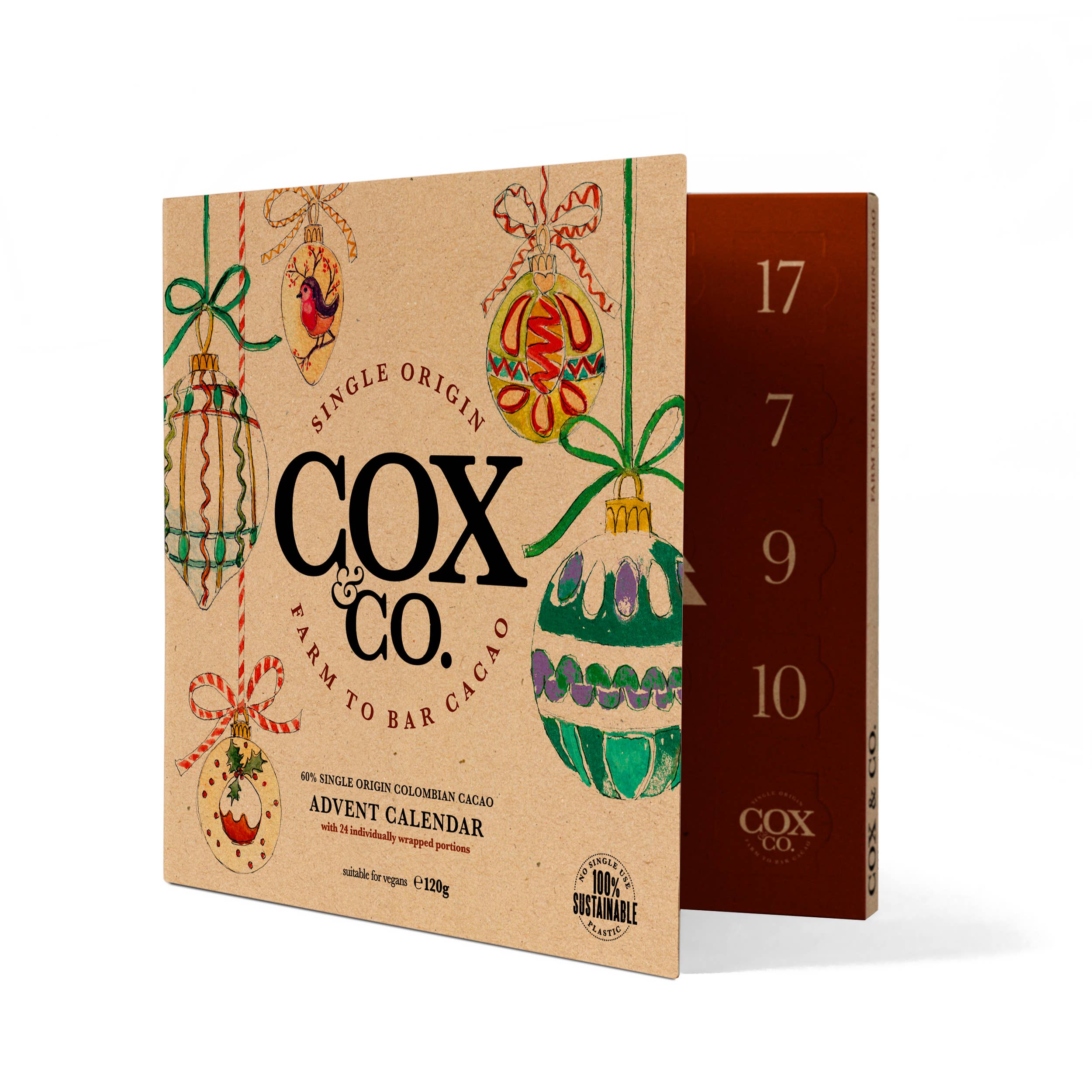 Cox&Co - Wholesale Advent Calendar - Advent Calendar - 60% Dark Chocolate