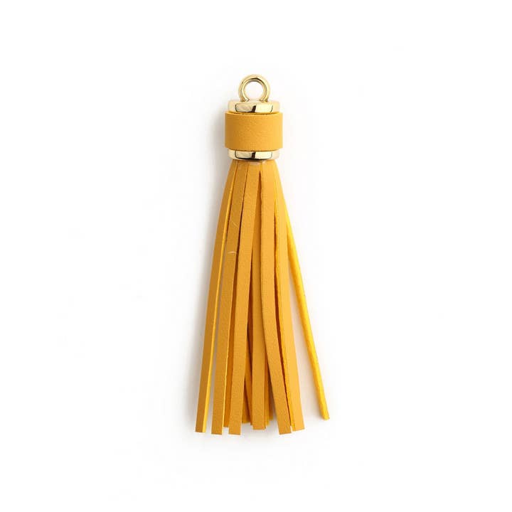 ACCITY - Wholesale Keychain - Unisex - Leather Fringe Keychain, PU Tassel Bag Charm_CWAB50072