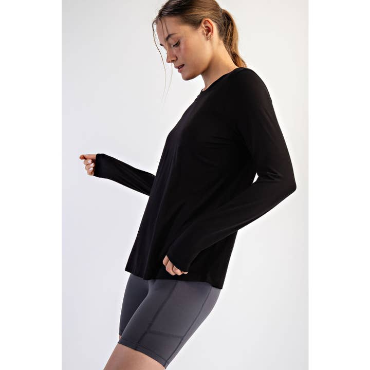 Rae Mode - Wholesale Lounge Top - Women's - VISCOSE MODAL LONG SLEEVE TOP