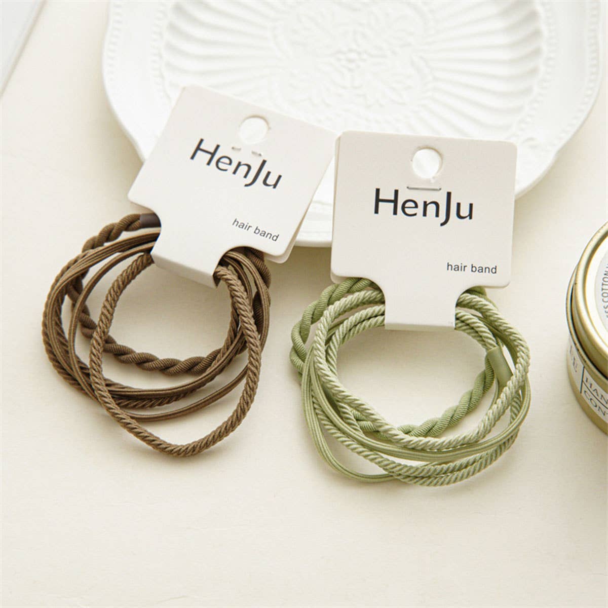 ACCITY - Wholesale Hair Tie - 4PCS Braided Elastic Hair Ties Set for Women_CWAHA03349