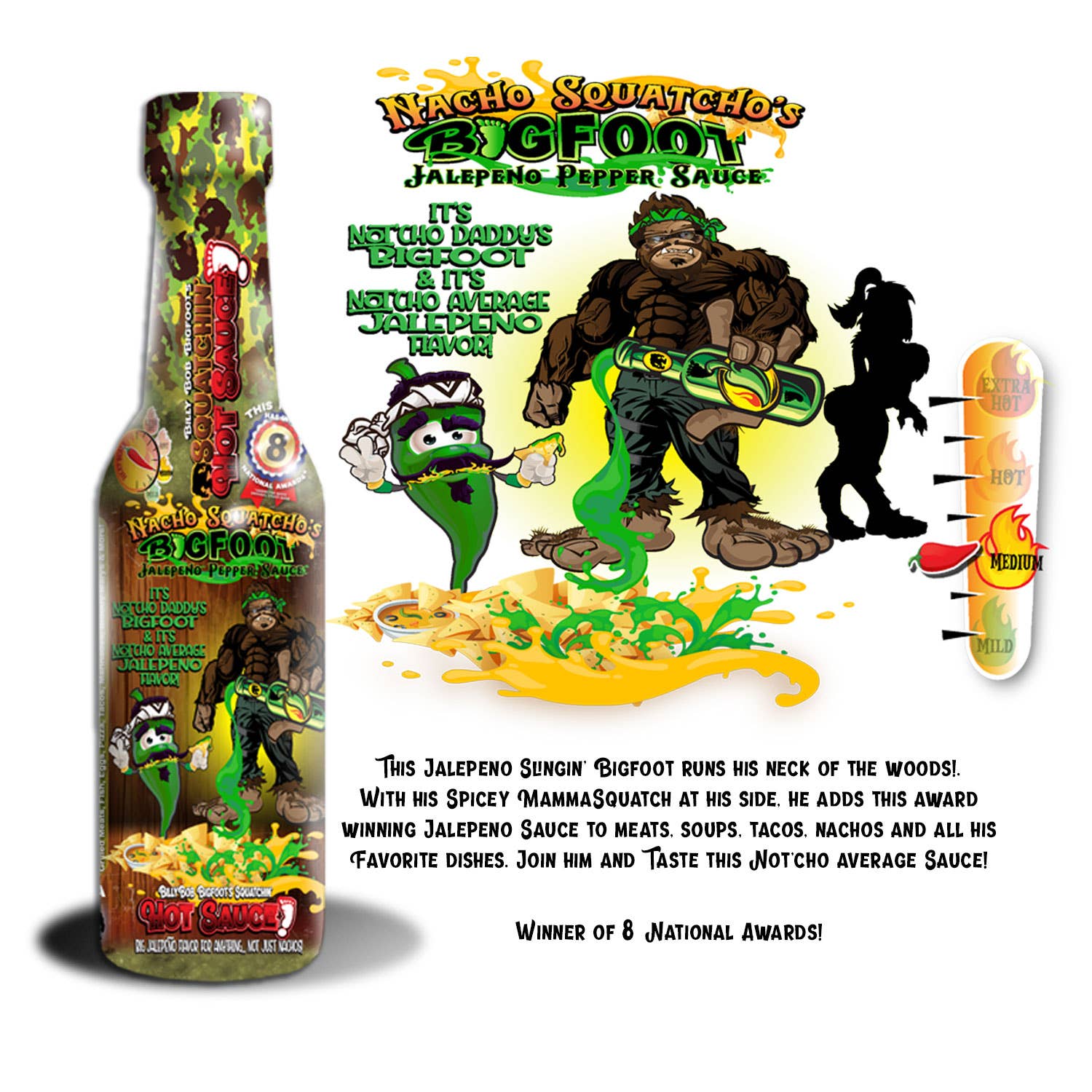 SquatchSwag - Wholesale Hot Sauce - BillyBob Bigfoot's Squatchin HOT SAUCE4