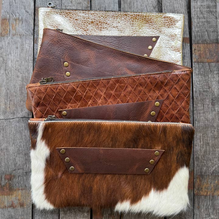 Raleigh Leather Clutch - Multipack for wholesale by Raleigh Leather