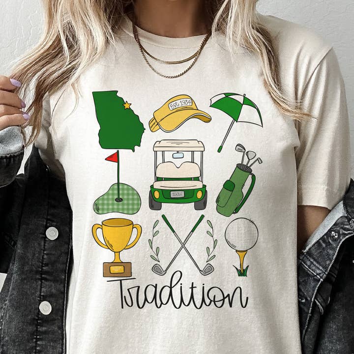 Golf Tradition Masters Course Club House Resort Graphic Tee for wholesale by Par.tees by Party On!