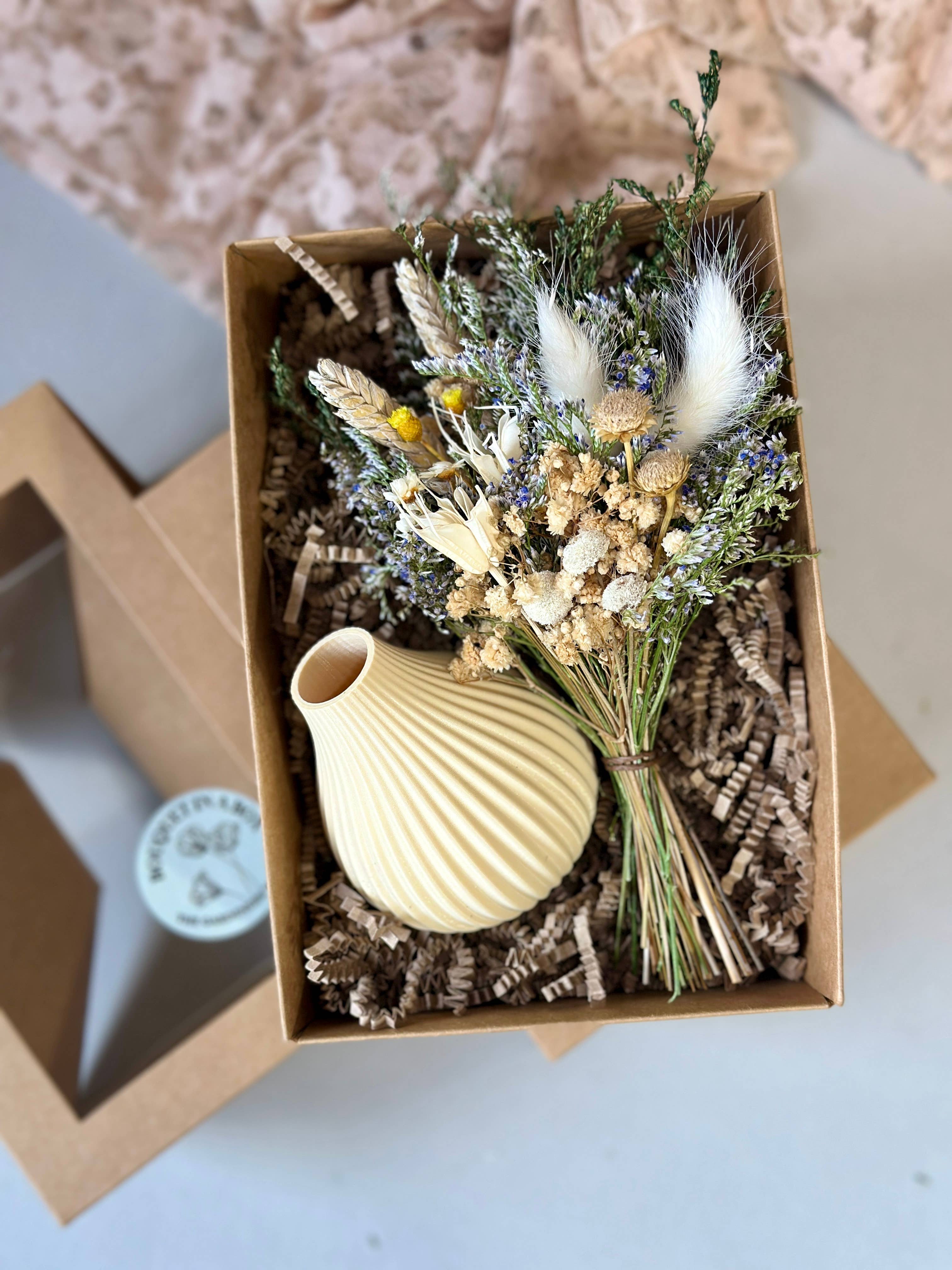 The Gardeners Wife - Wholesale Vase -  Bouquet in a Box — Dried Floral Bouquet + Vase Gift Set 3