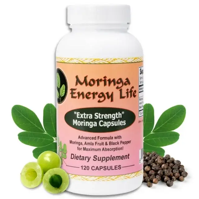 Moringa Energy Life - Wholesale Oral Supplement/Vitamin - Moringa Capsules Extra Strength 120 count - 1500mg2