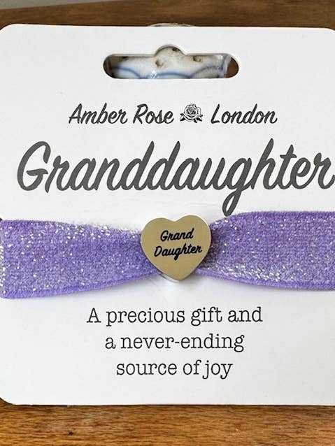 Bracelet à paillettes et bandeau personnalisés Grandaughter pour la vente par Gifted Wholesale Ltd