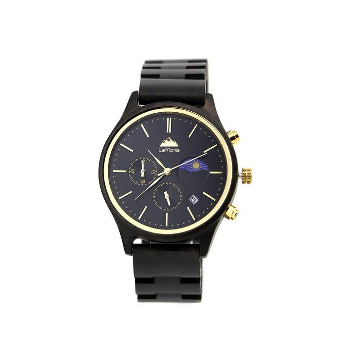 LeMonte - Wholesale Wrist Watch - Men's - Teide wooden clock3
