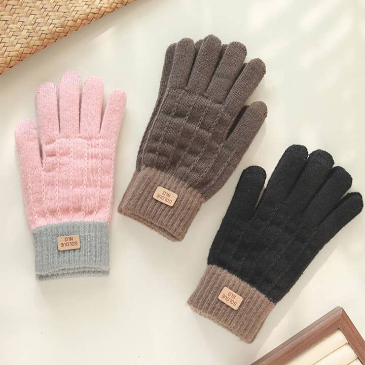 MKS America - Wholesale Gloves - Women's - Contrast Color Touchscreen Knit Gloves8