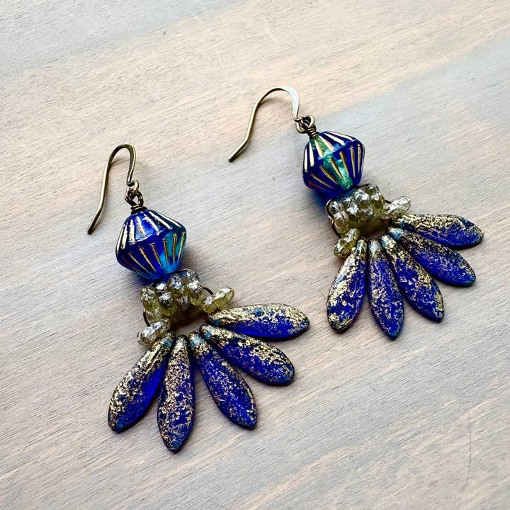 Twist Style - Venta al por mayor Pendientes colgantes - Pendientes colgantes Daga de Denim