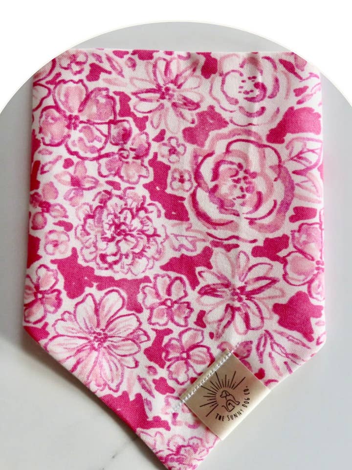 Pink Preppy Floral for wholesale by The Sunny Dog Co