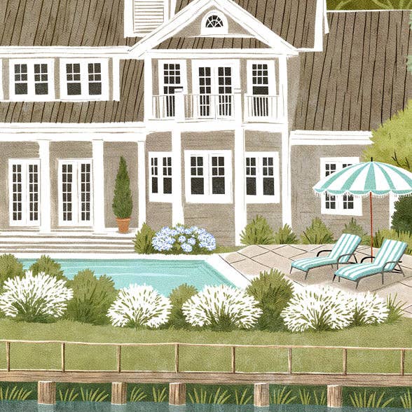 WindowShopGal - Wholesale Art Print - Cousins Beach Travel Poster (for fans of TSITP - The Summer I Turned Pretty)1