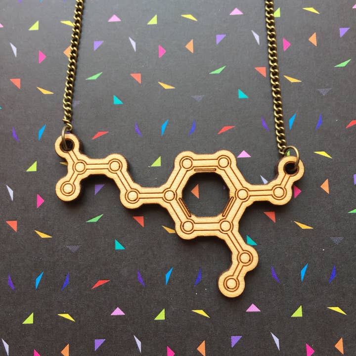 Dopamine Molecule Necklace for wholesale by Working Clasp