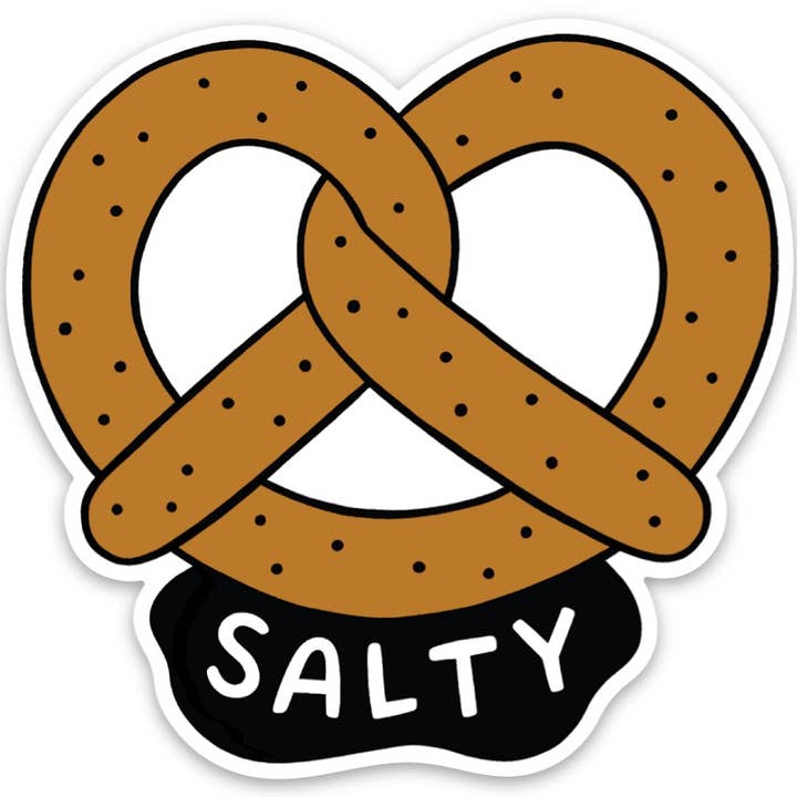 Salty Pretzel Sticker for wholesale by THE FOUND