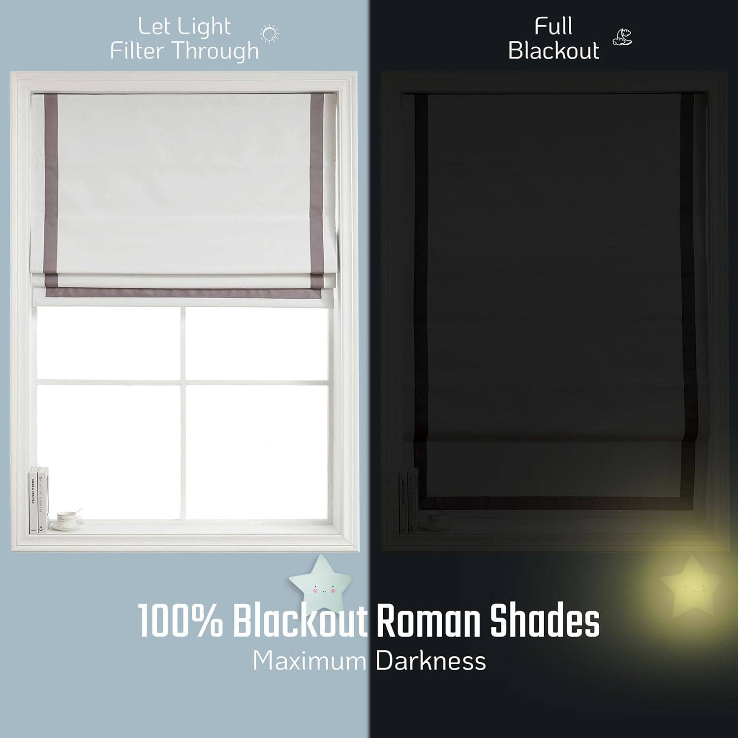 Shadisfy - Wholesale Blinds - Greenwich Roman Shade with Ribbon Border5