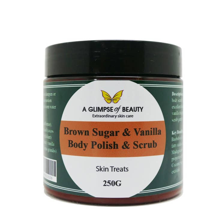 Esfoliante corporal de açúcar mascavo e por atacado de A Glimpse Of Beauty LTD