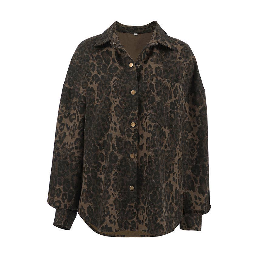 Marayn - Wholesale Jacket - Women's - Retro Leopard Print Autumns Chic Versatile British Style22