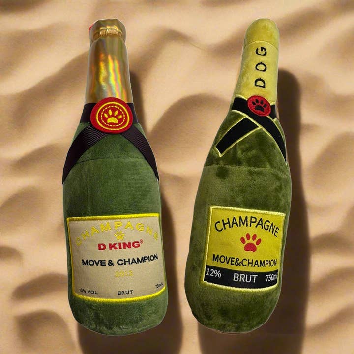 Champagne Squeaky Doodle Chew Toy - Delightful Fun for Your Furry Friend for wholesale by Doodle Heads