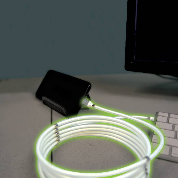 Novelty Brands - Wholesale Charging Cable - 10 ft Charging Cable Magnetic Assortment Display- 6/Display