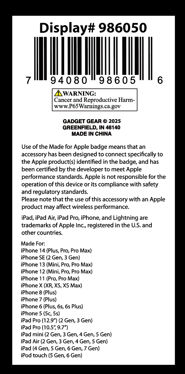 Novelty Brands - Wholesale Charging Cable - 10 ft Charging Cable Assortment Floor Display- 24/Display7