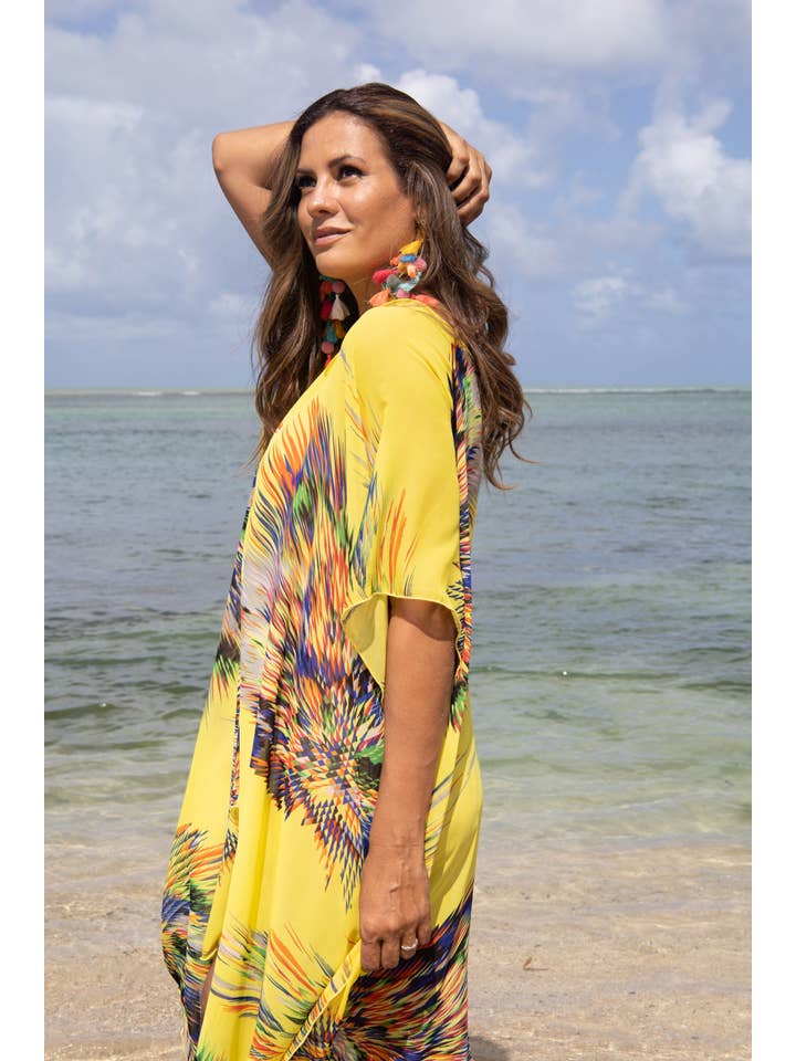 La Mar - Wholesale Kaftan - Women's - Pret-a-Porter - Chiffon Kaftan Top (3-06)