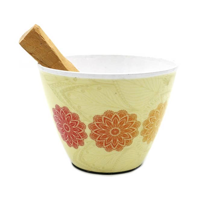 Green Tree - Wholesale Smudge Plate - Smudge Bowl 7 Chakra Mandala 10 cm3