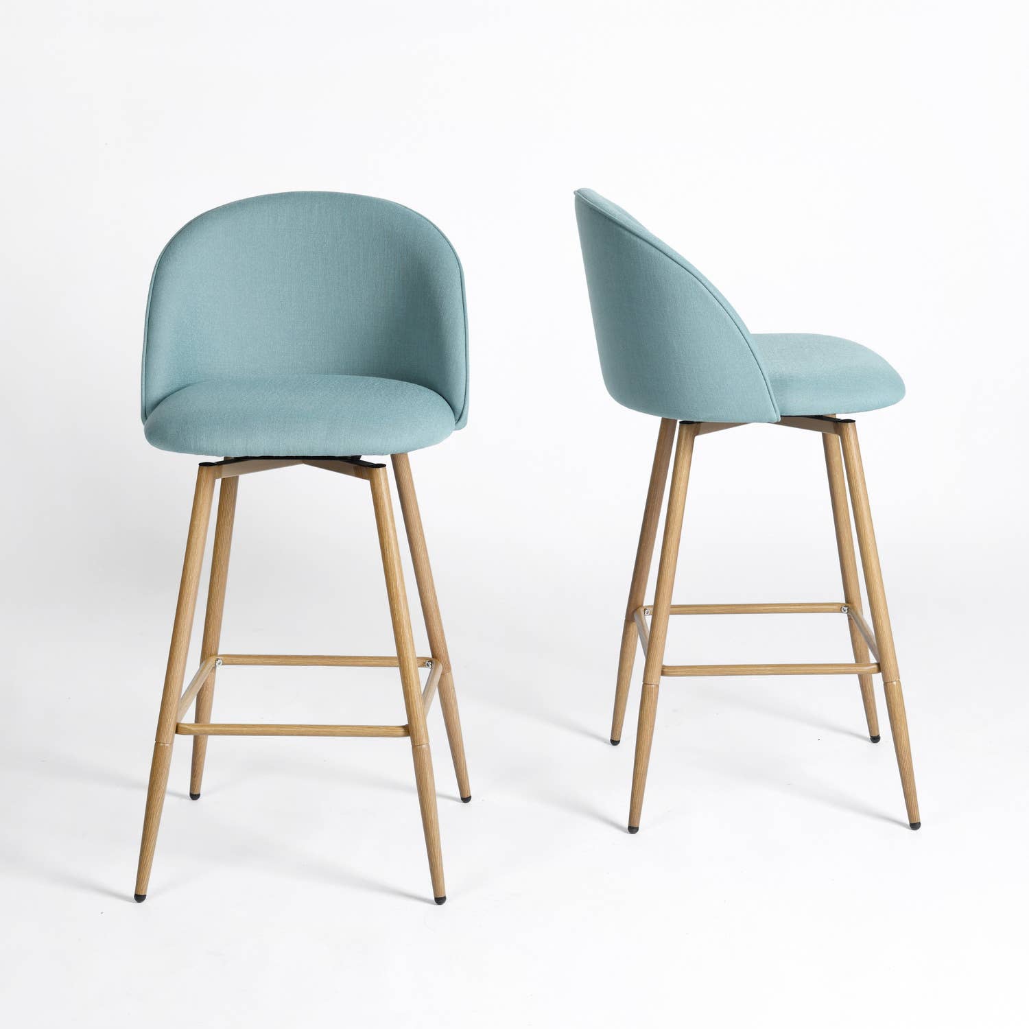 HOMYCASA DESIGN INC - Wholesale Stool - 26" Counter Bar Stools,Swivel, Beige/Gray/Blue11